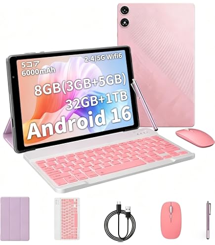 Amazon.co.jp: ICONLINK Android 16 タブレット 10インチ、12(3+9) GB