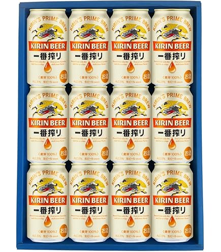 Amazon.co.jp: キリン一番搾り 生 缶ビールギフトセット [ 350ml×10本
