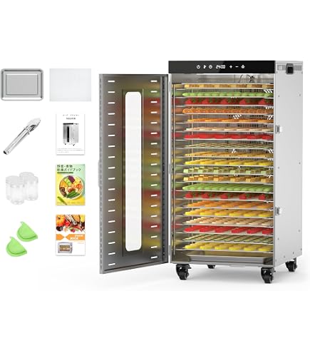 Amazon.co.jp: 食品乾燥機 業務用 20層 大容量 電気食品乾燥機 フード
