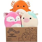 Squishmallows Official Kellytoy Plush 8" Plush Mystery Box Three Pack - Styles Will Vary in Surprise 8" Plush Box That includ
