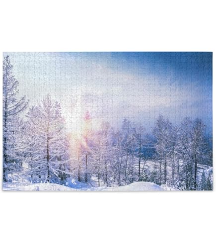 Amazon | アトリエニキ スイス デコア社 木のジグソーパズル 雪景色 