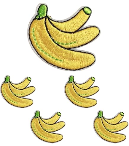 Brunt　bananaboys　ワッペン　白 バナナのアイロンワッペン【SS/S/M/L/2L】