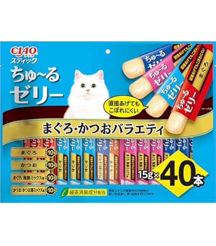 Amazon.co.jp: チャオ (CIAO) スティック ちゅ~るゼリー バラエティ 40