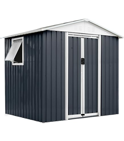 物置屋外 戸外収納庫 スチール 幅195*奥行き150*高180 引戸両開 窓付 Amazon | 窓付き物置 屋外 戸外収納庫 スチール 幅195×奥行150×高さ