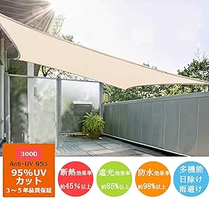 サクラチェッカー King Do Way 95 Uvカット サンシェード 250x300cm 日除け 防水 雨よけ シェード のやらせ サクラレビューをチェック