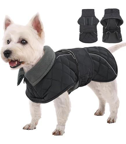Amazon | OneTigris 犬服 冬用 ジャケット 犬用コート 反射材 防水