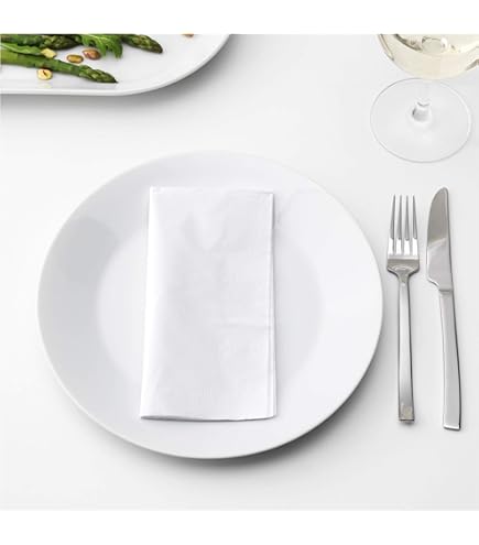 Amazon | 8折カラー8折2プライペーパーナプキン「白無地」（50枚
