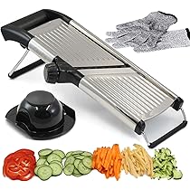 フランス製マンドリンスライサー Amazon | Bron Chef's マンドリンスライサー 安全足と4枚の刃