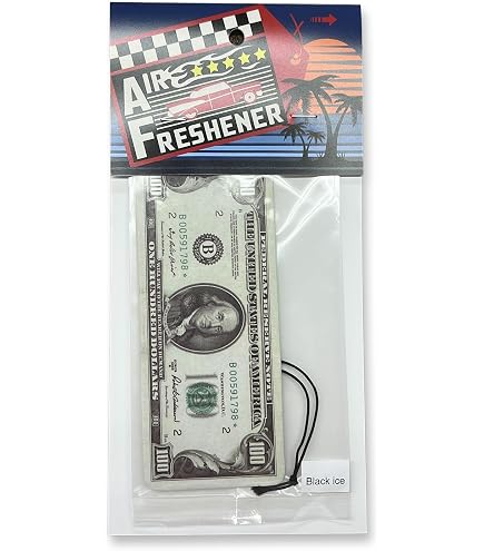 Amazon.co.jp: 100ドル札 エアフレッシュナー 5枚セット【Mo Money