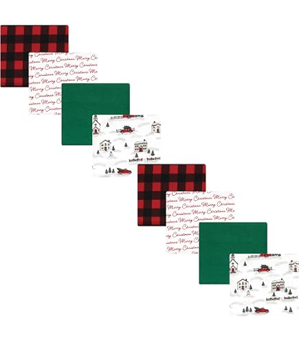 Hudson Baby Unisex Cotton Flannel Receiving Blankets - Wild Forest Print, 30x30 Inches, 3 Pack - View #3