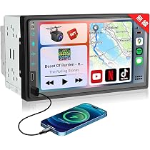 Amazon.co.jp: 2DIN&7インチ2USB ディスプレイオーディオ 無線CarPlay+