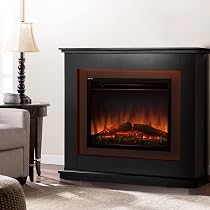 Devanti Electric Fireplace Heater, 2000W Portable Wall Mounted Heaters Home  Decor Outdoor Indoor Room Bedroom Heating, Wood Fire 3D Log Flame Effect  Black: Heating: Amazon.com.au