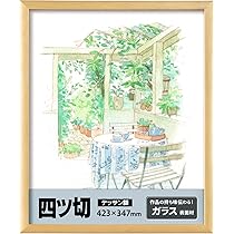 デッサン  額縁　4点 デッサン額縁 SLICE 四つ切（424×348mm） 前面UVカットアクリル