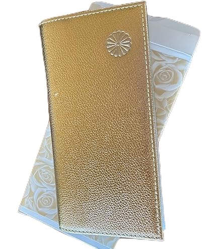 Amazon.co.jp: 皇居 東御苑 ゴールド長財布 開運 金運 巳の日 菊の紋