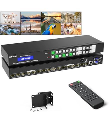TESmart HDMIマトリックス切替器 8入力8出力 HMA0808A30 HDMIマトリックス | 8x8 4K30Hz/4K60Hz RS232/LAN制御 - TESmart