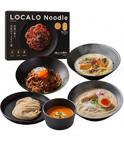 Amazon | 【低糖質 グルテンフリー麺】LOCALO Noodle ロカロヌードル 4