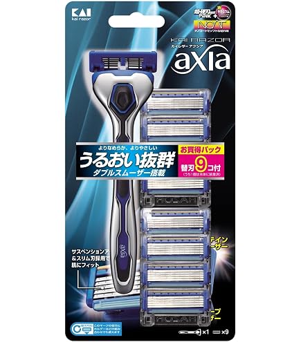 Amazon.co.jp: 貝印 axia カミソリ 替刃 8個 メンズ 剃刀 ひげそり T字