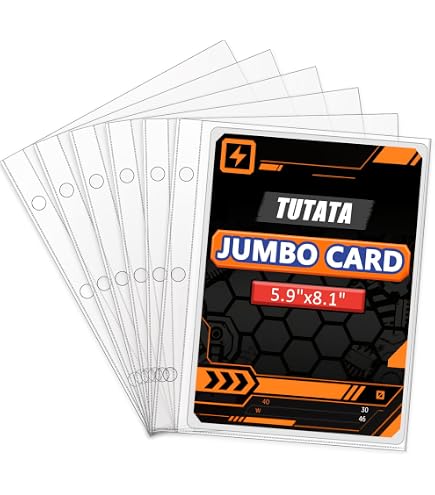 40 Pack Jumbo Pokemon Card Sleeves Fitted for Large Oversized Trading Cards Games and Big Photos with Premium Quality Clear Thermo Plastic Protection