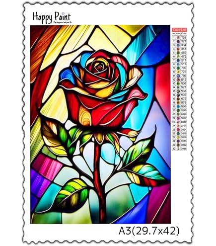 Amazon | 【AB＋FDビーズ入り】Happy Paint ダイヤモンドアート A3