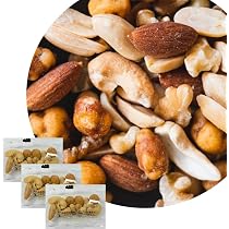 Amazon.co.jp: 五感満腹 5種のミックスナッツ 塩味 500g（45個～48個 
