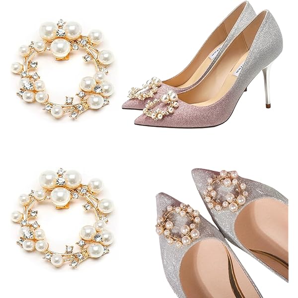 Amazon.co.jp: [happykau] シューズクリップ パンプス 飾り 靴クリップ