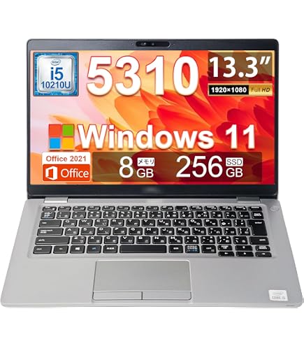 Amazon.co.jp: Dell Latitude 5310 ノートパソコン - 13.3インチ FHD