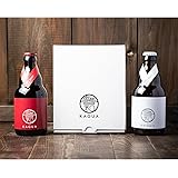 【ビールギフト お祝い／和の馨るエール】クラフトビール 馨和 KAGUA カグア Blanc & Rouge 330mlボトル × 2本／ギフトボックス ギフト 地ビール 就職 昇進 転職 定年退職 花見 誕生日 プレゼント お返し 高級ビール（アワ