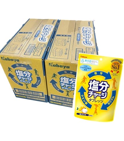 カバヤ 塩分チャージタブレッツ 梅味 81g 48袋 Amazon | カバヤ食品 塩分チャージタブレッツ 梅 81g×12個 | カバヤ