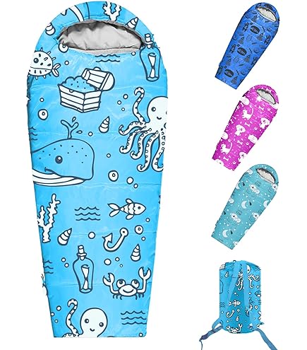 Kids Sleeping Bags For Girls Unicorn Rainbow Space 45 Camping
