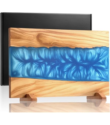 SENKEN Black Tsunami Magnetischer Messerblock – Hält Bis Zu 16 Messer, Aus Holz & Harz