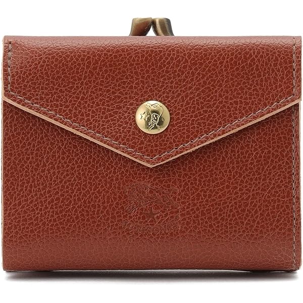Amazon | ［イルビゾンテ］ IL BISONTE 二つ折り がま口 財布 C0423
