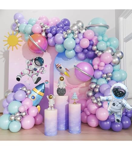 2 Year Old Birthday Decorations Girl Moon Cake Fiesec 146 PCs Butterfly 1st Birthday Party Decorations For Girls, Butterfly First Party Decorations Backdrop Balloon Garland Monthly Photo Banner Box One Cutout Cake
