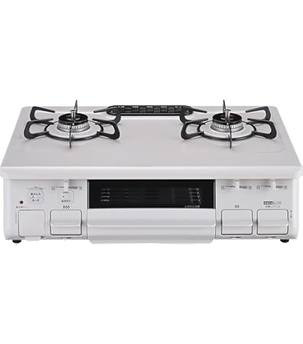Amazon | ノーリツ テーブルコンロ グレーホーロートップ 水なし両面焼  