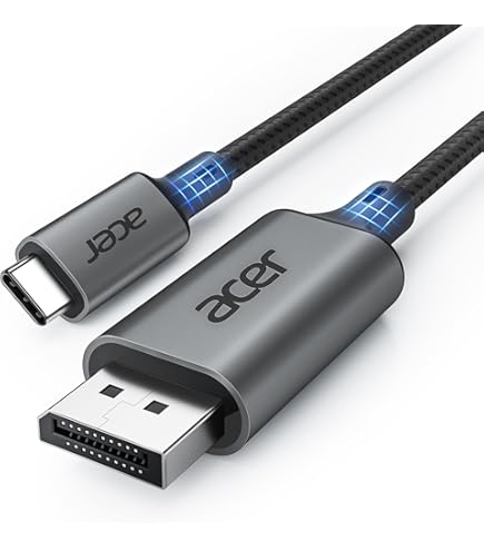 Amazon.co.jp: YaloloSay USB C-Displayport ケーブル 8K@60Hz 2