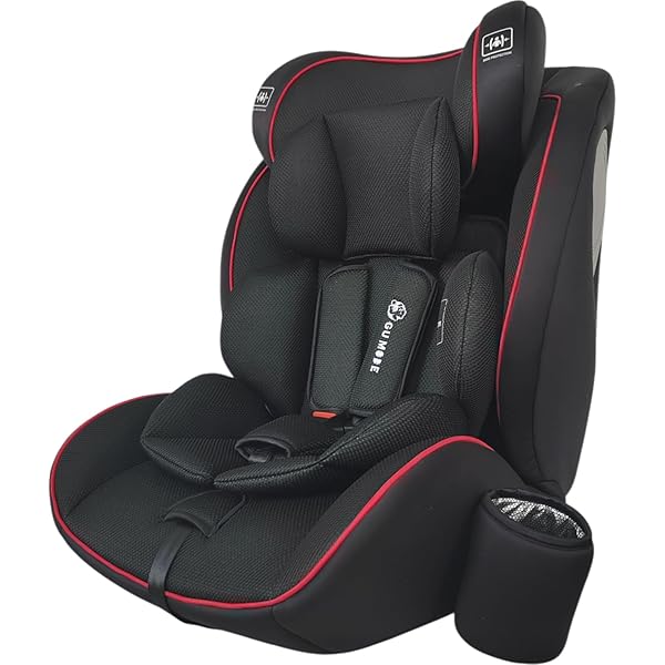 【美品】エールべべ ALC248 ジュニアシート ブラック/レッド Amazon | エールベベ チャイルドシート 3歳から 使える シート