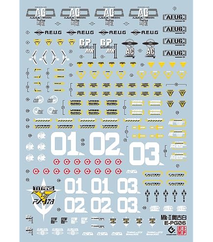 Amazon | 蛍光 ディテールアップ用 水転写式デカール PG 1/60