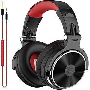 OneOdio Pro10 ヘッドホン 50mmドライバー プロフェッショナル DJ用 モニターヘッドホン 有線 密閉型…