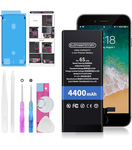 Amazon | Aousavo 高容量 交換用電池x1個 616-00033 iPhone 6S互換