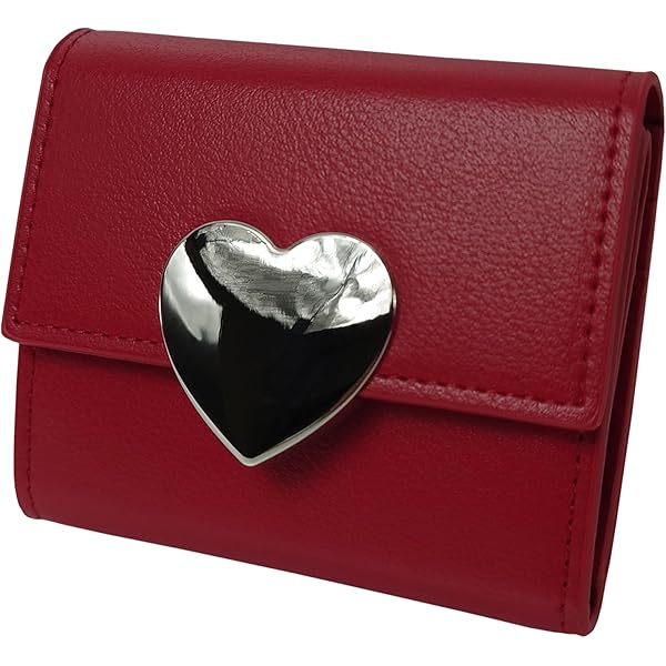 Amazon.co.jp: [アルトローズ] レッド 三つ折り財布 レディース 3