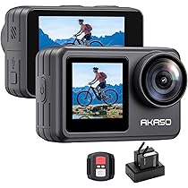 Amazon | AKASO Brave 7 LE アクションカメラ 4K60FPS 20MP IPX7本機