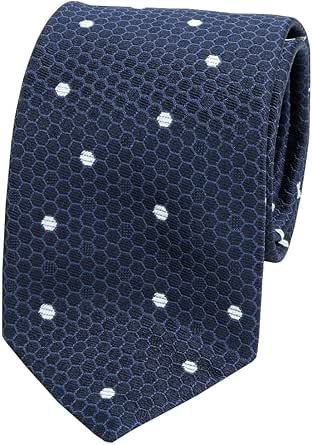 Dunhill ダンヒル イタリア製 18 Jfa ドット シルクネクタイ 紺 ネクタイ 通販 Amazon