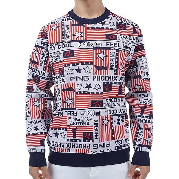 Amazon | [パーリーゲイツ] メンズ クルーネック ニットプル