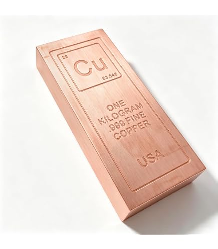 1 Pound Copper Bar Ingot Paperweight - .999 Pure Copper Bar