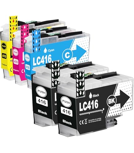 Amazon.co.jp: 4色 LC416 最新IC残量表示インクカートリッジ 互換