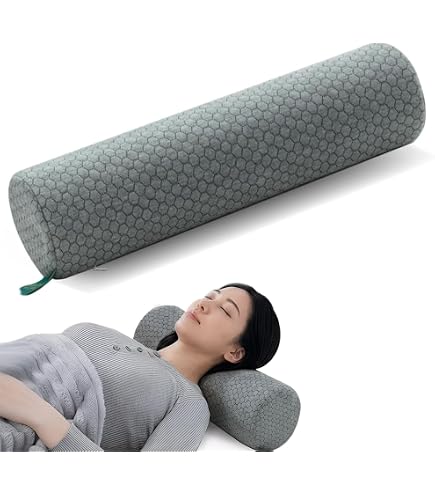 Amazon｜円柱クッション かたい枕 仰向き寝まくら ボルスター ネック