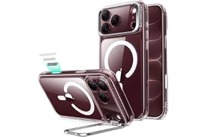 ESR iPhone 18 Pro ケース iPhone17Pro兼用 Flexスタンド 4倍米軍MIL規格 Classic Hybrid クリア | 2世代黄変防止 カメラボタン付き デザインアワード受賞 Magsafeワイヤレス充電を妨げない隠し