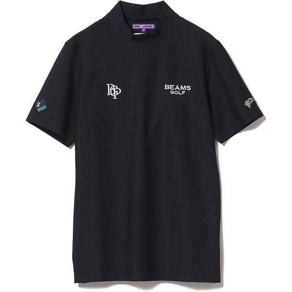 BEAMS GOLF 3Dロゴプリント　長袖モックネックシャツ BEAMS GOLF 3Dロゴプリント 長袖モックネックシャツ BEAMS GOLF