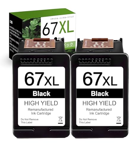 Amazon.co.jp: HP 67 XXL 純正インクカートリッジ(増量) ブラック 黒