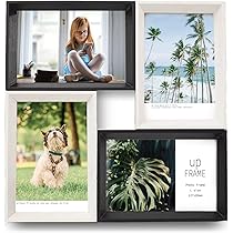 Amazon.co.jp: upFRAME 写真立て 複数枚 l判 おしゃれ 4枚 壁掛け 多面