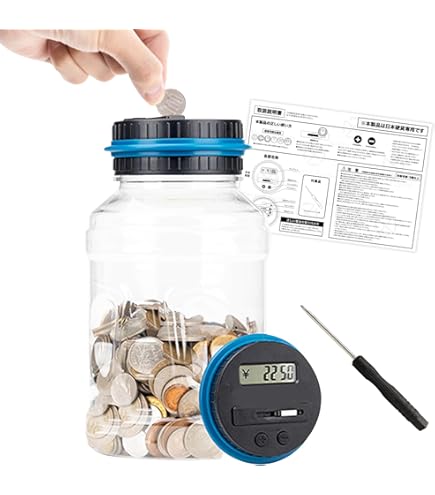 Amazon.co.jp: 100万円 貯金箱 カウントバンク 鍵付 非売品 レア